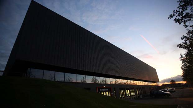 LONDON, ENGLAND - OCTOBER 05: The sun sets behind the Copper Box Arena during Day 5 of the London Badminton Grand Prix on October 5, 2013 in London, England. (Photo by Jordan Mansfield/Getty Images)